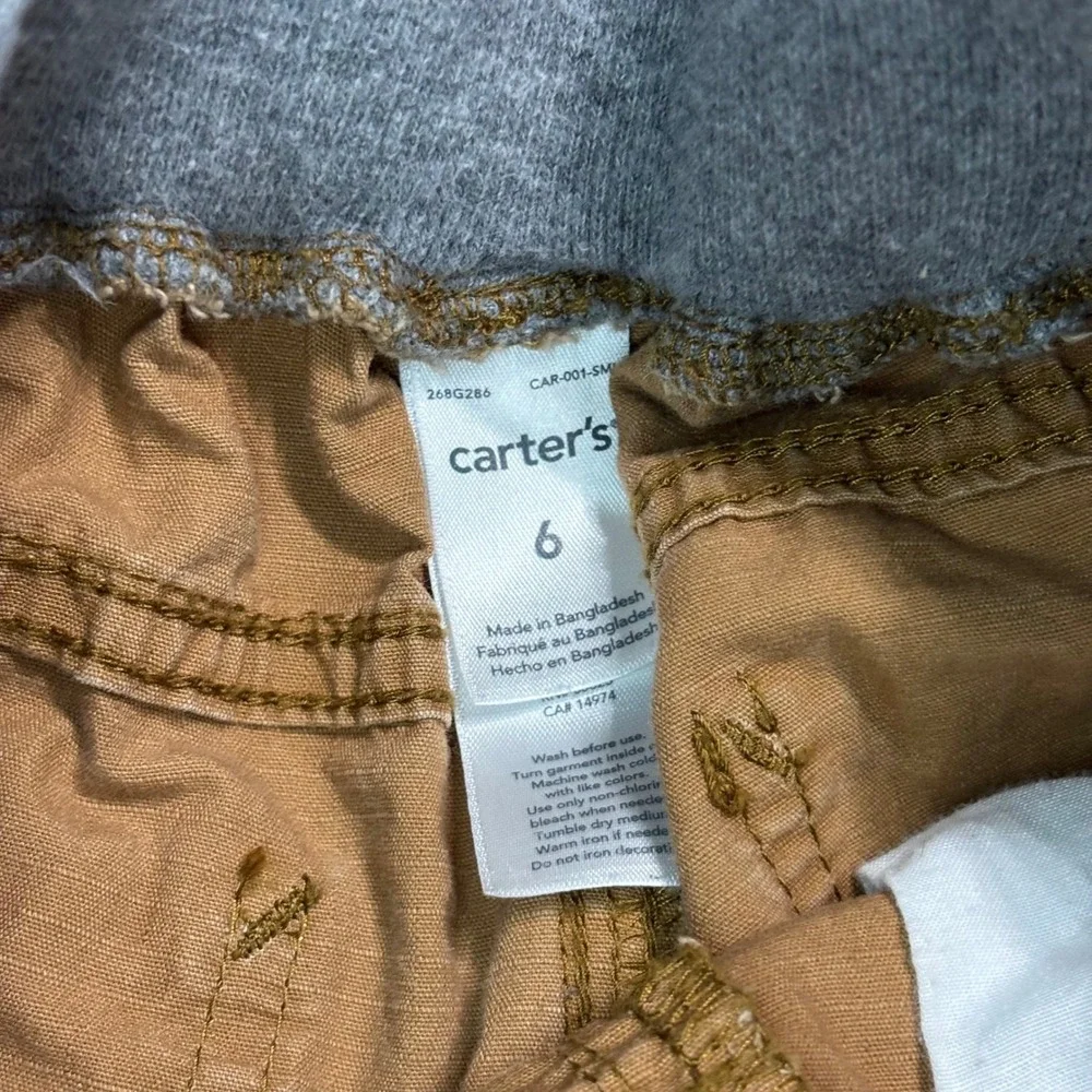 Carter's‎ Kids Cargo Pants Stretch Waist Casual Everyday Size 6